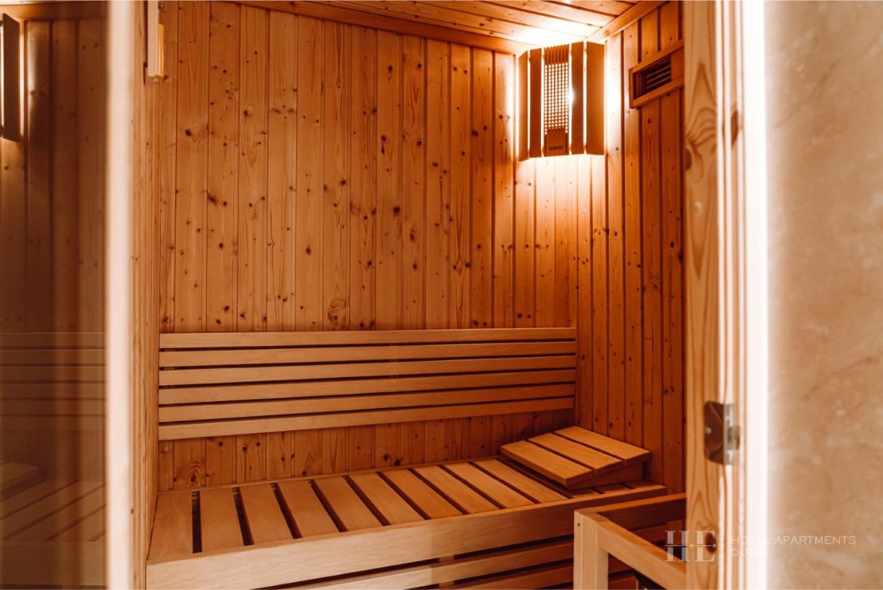 He Hotel Apartments 迪拜 外观 照片 A Finnish sauna